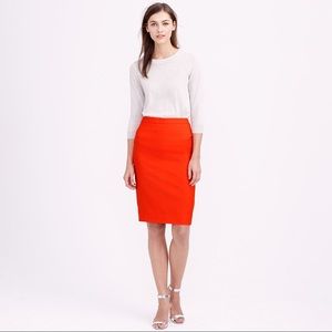 J crew red pencil skirt